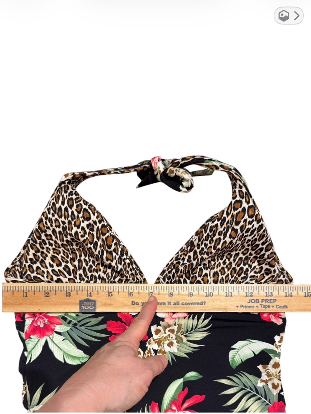 NWOT Tommy Bahama Lily Cat Reversible Halter Tankini Top - Picture 15 of 16